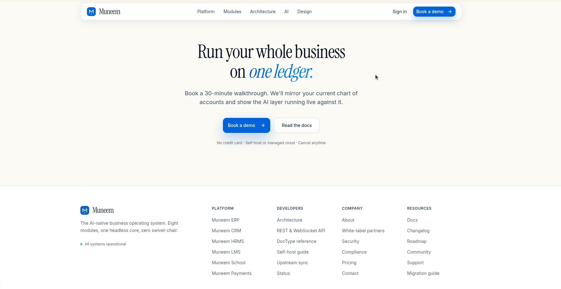 Muneem ERP dashboard interface 4