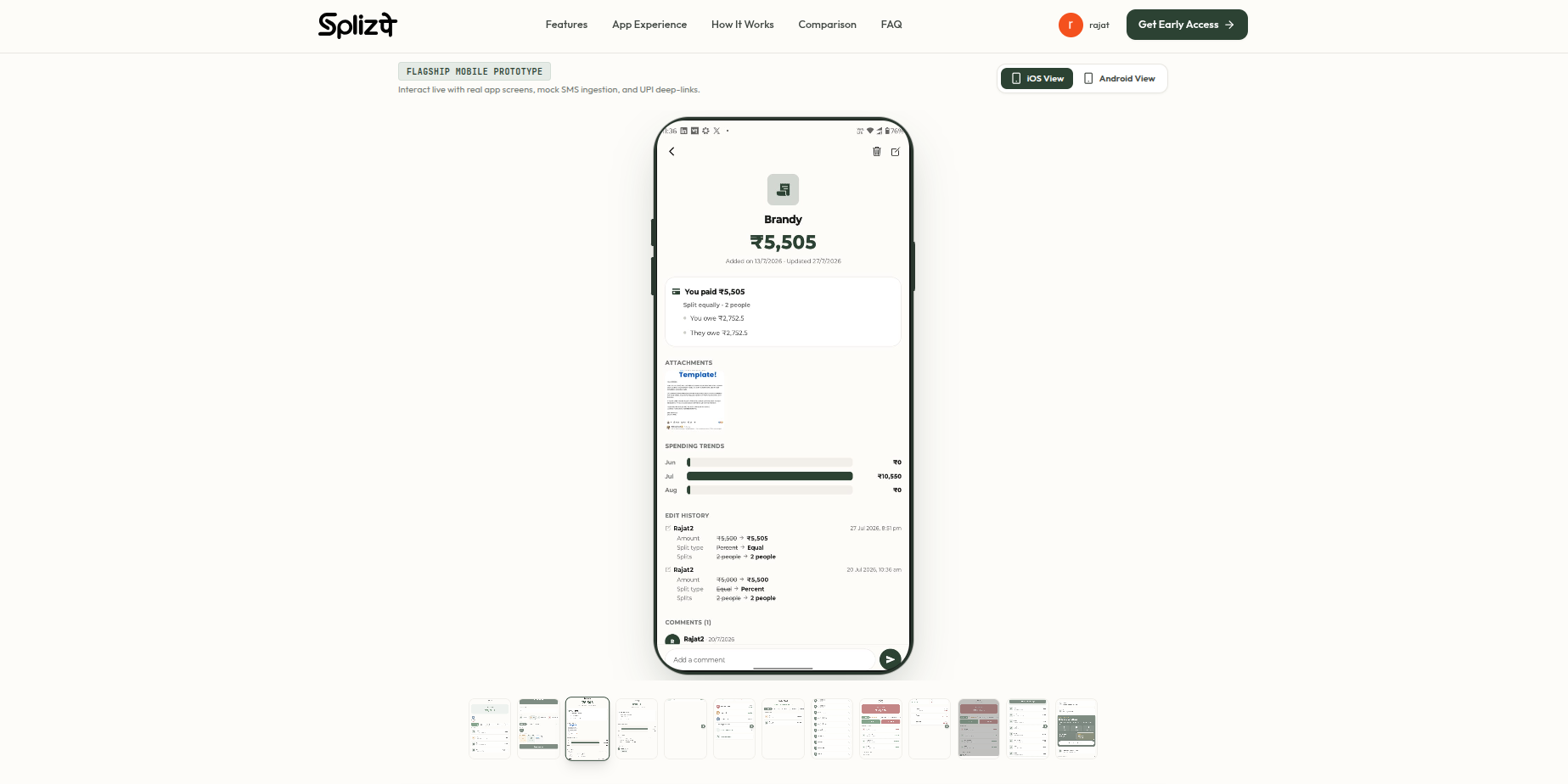 Splizpe mobile app 4